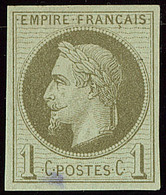 * Rothschild. No 25d, Signature Violette Transparaissant Au Recto Sinon TB - 1863-1870 Napoléon III Lauré
