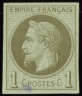 * Rothschild. No 25d, Signature Violette Transparaissant Au Recto Sinon TB - 1863-1870 Napoleon III With Laurels