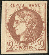 (*) Report I. No 40Ic, Chocolat Foncé, Superbe Nuance. - TB. - R - 1870 Bordeaux Printing
