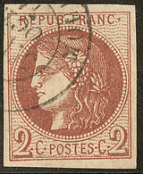 No 40II, Obl Cad 17, Belle Nuance Foncée. - TB - 1870 Bordeaux Printing