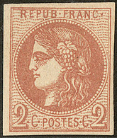 * No 40IIa, Brun-rouge Clair. - TB - 1870 Emission De Bordeaux