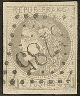 No 41IIc, Gris Lilas, Obl Gc 3785, Nuance Foncée. - TB - 1870 Emission De Bordeaux