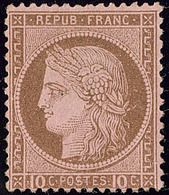 * No 54, Brun Sur Rose. - TB - 1871-1875 Cérès