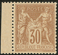 ** No 80, Brun-jaune, Petit Bdf, Très Frais Et Centré. - TB - 1876-1878 Sage (Type I)