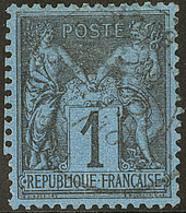 Bleu De Prusse. No 84, Bien Centré Et Belle Nuance, Superbe. - RR - 1876-1878 Sage (Type I)