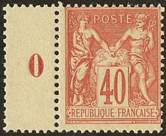 ** No 94, Bdf Avec Mill. 0, Centrage Courant Mais Très Frais Et TB - 1876-1878 Sage (Type I)