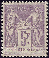 ** No 95, Violet Sur Lilas, Très Frais. - TB - 1876-1878 Sage (Type I)
