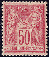 ** No 98, Rose, Rose, Très Frais Et Centré. - TB - 1876-1878 Sage (Type I)