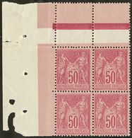 ** No 98, Bloc De Quatre Cdf, Très Frais. - TB - 1876-1878 Sage (Type I)