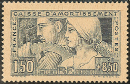 (*) Caisse D'amortissement. Le Travail. Essai. No 252III, Papier Jaunâtre Dentelé. - TB - 1927-31 Caisse D'Amortissement