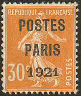 Postes Paris. Grand Chiffre "192". No 29b (Maury 30a). - TB. - R - Autres & Non Classés