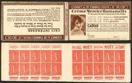 ** No 199C61, Carnet De 20t, S.211, Sans Agrafe Et Couverture Consolidée. - TB - Autres & Non Classés