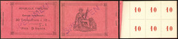 ** Essais 1912. No E16, Carnet De 30t "10c" Rouge, Avec Couverture Identique Au Carnet N°23, Surchargé "SPECIMEN" En Vio - Autres & Non Classés