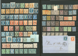 1850-1900 (Poste, Taxe), Nuances Et Obl Diverses, Des Doubles Et Qqs Ex *. - TB - Collections