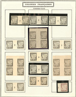 * COLONIES GENERALES. Taxe. Collection. 1884, 9 Paires Horizontales Mill. Divers, 3 Blocs De Quatre Sans Mill. Et 17 Bdf - Autres & Non Classés