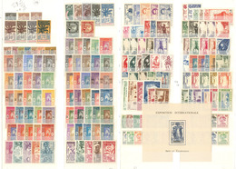 ** Collection. 1892-1944 (Poste, PA, Taxe, BF), 16 Ex Entre 1892-1907 Dont Palmiers, Ensuite Complète De 1912 à 1944 (sa - Autres & Non Classés