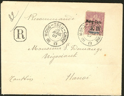 LETTRE No 32 (pd), Obl Cad Avril 1907 Sur Enveloppe Recommandée Pour Hanoï. - TB (cote Maury) - Other & Unclassified