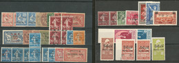 * Collection. Variétés. 1919-1945 (Poste), Petites Et Moyennes Valeurs Entre Les N°14 Et 287, Qqs Ex **. - TB - Other & Unclassified
