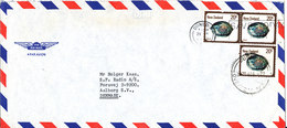 New Zealand Air Mail Cover Sent To Denmark Dunedin 29-1-1982 - Poste Aérienne