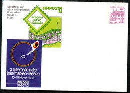 Bund PU115 D2/015 Privat-Umschlag NAPOSTA Auf MESSE ESSEN 1980 - Private Covers - Mint