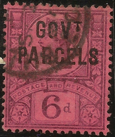 GB 1887 6d QV GOVT PARCELS SG O66 U #ALG51 - Officials