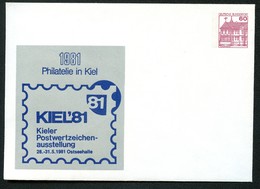 Bund PU115 D2/039 Privat-Umschlag AUSSTELLUNG KIEL 1981 - Enveloppes Privées - Neuves