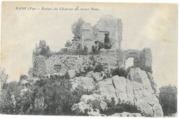 CPA NANS LES PINS - Ruines Du Château Du Vieux Nans - Nans-les-Pins