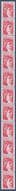 = Sabine De Gandon Roulette De 11 Rouge 1.60 Neuf N° 2158 Au Verso 2 Numéro 990 Et 000 - Coil Stamps