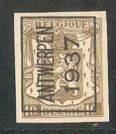 Antwerpen 1937 Typo Nr. 327 Ongetand - Typo Precancels 1936-51 (Small Seal Of The State)