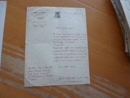 LAS à En Tête Autographe Borsarelli 01/07/1847 Italie Nomination De Membre Guérin Mellevile Entomologiste Torino Ogetto - Documenti Storici