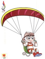 (600) Indonesia Games Mascot - - Fallschirmspringen