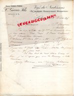 11- NARBONNE- RARE LETTRE MANUSCRITE SIGNEE L. GARRIC FILS- GABRIEL GARRIC-VINS DU NARBONNAIS-CORBIERES-MINERVOIS-1897 - 1800 – 1899