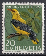 Svizzera 1969 Sc. B387 Uccelli Birds Passeri Golden OrioleUsed  Helvetia Switzerland - Mussen