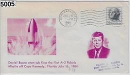 1964 Daniel Boone Atom Sub Fires The First A-3 Polaris - Cape Canaveral Jul 16 - America Del Nord