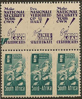 SOUTH AFRICA WAR EFFORT 1/2d MH WITH SLOGANS & UPPER BACKGROUND MISSING 1943-44 - Unused Stamps