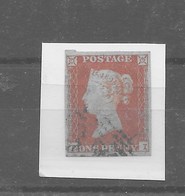 Sello De Inglaterra "Red Penny" Nº Yvert 3. Nº Scott 3b O - Used Stamps