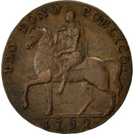 Monnaie, Grande-Bretagne, Coventry, Halfpenny Token, 1792, TTB, Cuivre - B. 1/2 Penny