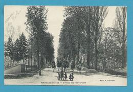 CPA Militaires Militaria Arrivée Des Hulans Avenue Des Deux Ponts MAREUIL-SUR-AY 51 - Mareuil-sur-Ay