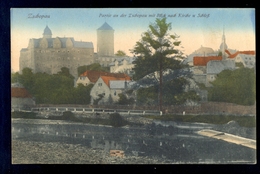 Zschopau - Partie An Der Zschopau Mit Blick Nach Kirche U Schloss / Postcard Not Circulated, 2 Scans - Zschopau