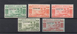 !!! NOUVELLES HEBRIDES : TAXES N°11/15 LEGENDE FRANÇAISE. 4 VALEURS NEUVES **, 1 VALEUR *(N°14). PAS DE ROUSSEURS - Ungebraucht