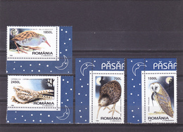 BIRDS KIWI,OWLS ETC.1998 MNH,ROMANIA. - Kiwi's