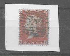 Sello De Inglaterra "Red One Penny" Nº Yvert 8. Nº Scott 8a O - Used Stamps