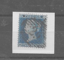 Sello De Inglaterra "Blue Two Pence" Nº Yvert 15. Nº Scott 17 O - Used Stamps