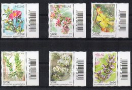 GRECIA 2016 - FLORA - SERIE COMPLETA FIORI - MNH** - Unused Stamps