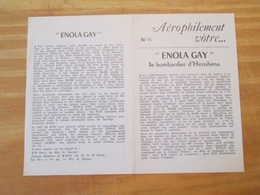 DEC514 :  Pour Collectionneurs Avertis : NOTICE De Décals MARQUE ABT Années 60/70 : N°15 ENOLA GAY LE BOMBARDIER D'HIROS - Décals