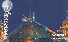 PASS-DISNEYLANDPARIS -1996-SPACE MOUNTAIN-ADULTE-V° N° S 019601 HORIZONTAL En HAUT-V°Valide 1 Jour/TBE- - Pasaportes Disney