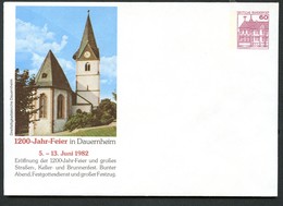 Bund PU115 D2/056 Privat-Umschlag DREIFALTIGKEITSKRCHE DAUERNHEIM 1982 - Enveloppes Privées - Neuves