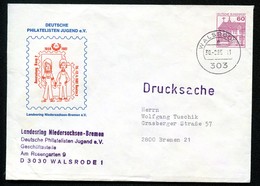Bund PU115 D2/064 Privat-Umschlag PHILATELISTENJUGEND Gebraucht Walsrode 1985 - Privatumschläge - Gebraucht