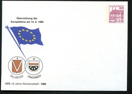 Bund PU115 D2/066 Privat-Umschlag WAPPEN SALLANCHES + SPAICHINGEN 1980 - Enveloppes Privées - Neuves