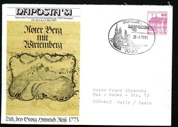 Bund PU115 D2/068 Privat-Umschlag ZEICHNUNG GEORG HEINRICH REISS 1773 Sost. 1981 - Privé Briefomslagen - Gebruikt